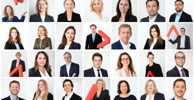 Mitarbeiter Fotos Collage