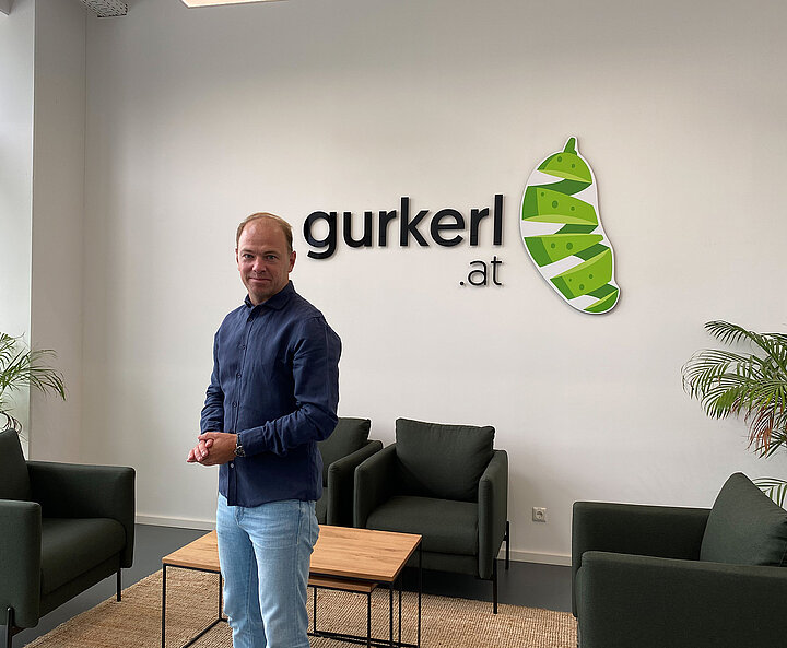CEO von gurkerl.at Maurice Beurskens als Testimonial für INVEST in AUSTRIA
