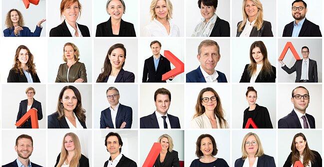 Mitarbeiter Fotos Collage