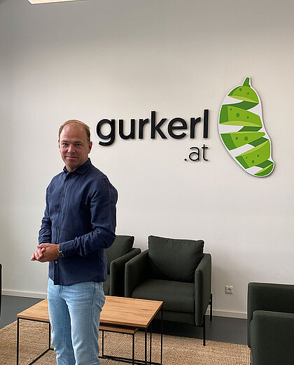 CEO von gurkerl.at Maurice Beurskens als Testimonial für INVEST in AUSTRIA
